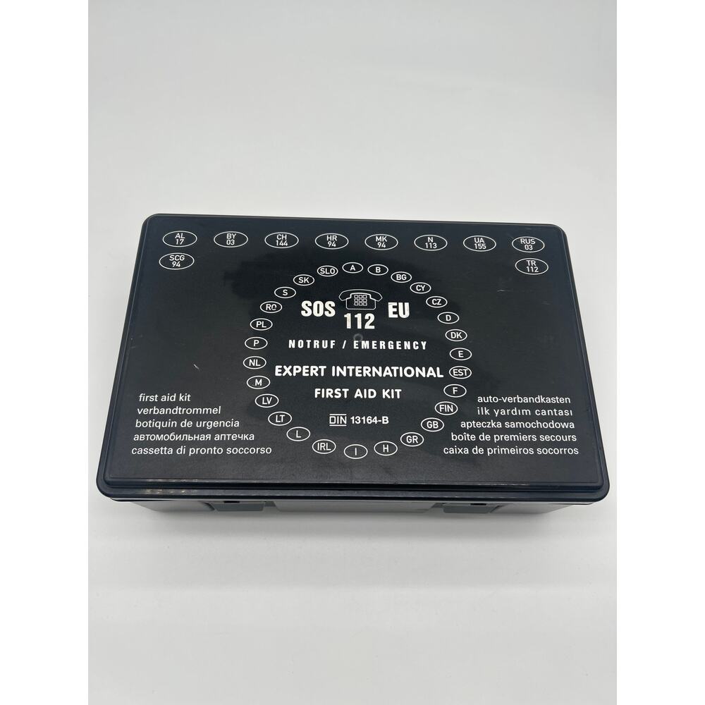European Car First Aid Kit DIN 13164-B SOS 112 EU Emergency Kit HEPP – Open Pack